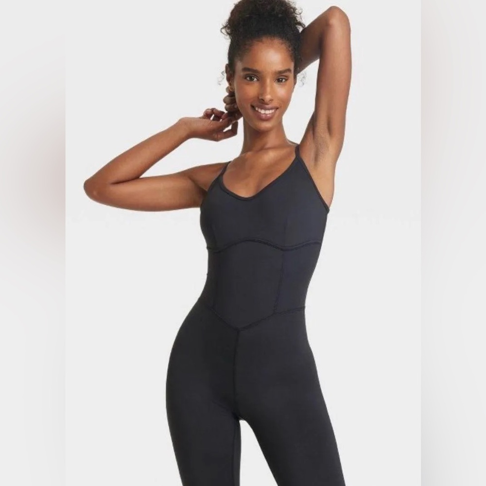 JoyLab Black Corset Jumpsuit in Size Large
